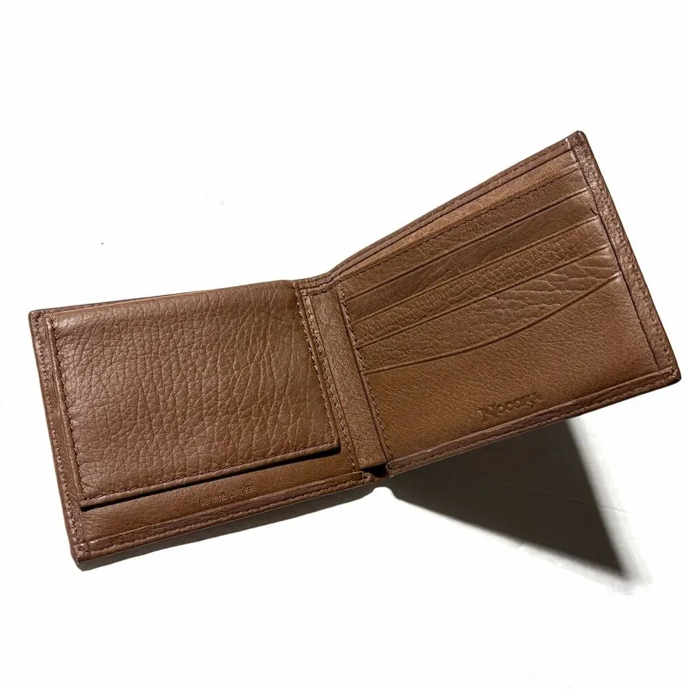 Nocona Brown Leather Camo Bifold Wallet